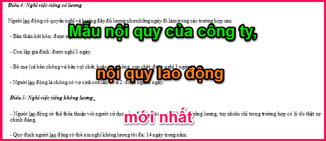 Bộ tài liệu, hệ thống, quy định, nội quy trong doanh nghiệp (quy định + biểu mẫu)